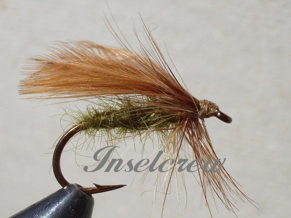 SLOW WATER CADDIS, OLIVE