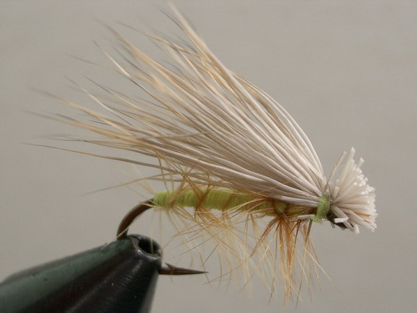 Flo Green Caddis ohne Widerhaken
